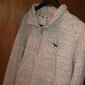 L Pink Quarter-zip